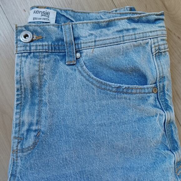 Kensie Mila Retro Luxe High-Rise Relaxed Straight Jeans Light Wash Size 6 - Picture 7 of 10